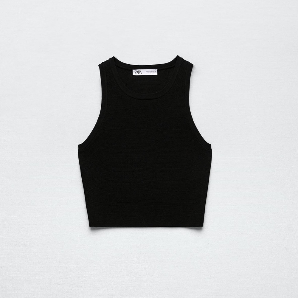 ZARA KNIT CROP TOP